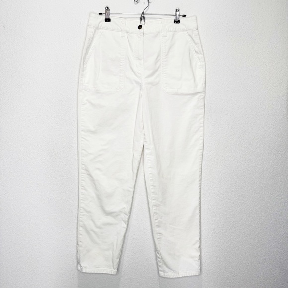 Boden White Straight Leg Pants - Picture 4 of 12